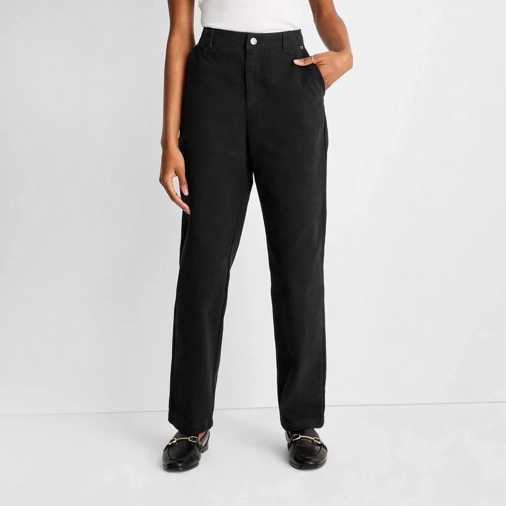 A-16 Yoke Seam Straight Denim Pant Future Collective Reese Blutstein Black 6